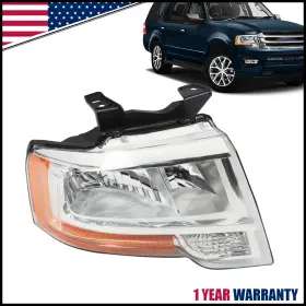 Fl1z13008g Nakkaa Passenger Side Headlight For 2015-2017 Ford Expedition Chrome Projector Lamp Rh Fl1z13008g Nakkaa Passenger Side Headlight For 2015-2017 Ford Expedition Chrome Projector Lamp Rh