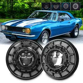 Nimarker 692090441094 Sequential Lamps For Chevrolet Camaro 1981-67 7 Inch Led Headlights With Turn Pair Nimarker 692090441094 Sequential Lamps For Chevrolet Camaro 1981-67 7 Inch Led Headlights With Turn Pair