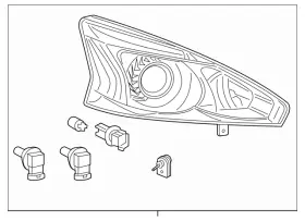 26010-3tg0a Nissan Genuine Headlight Assembly