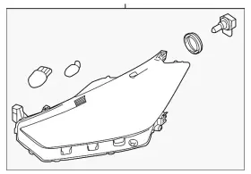 26010-5rl4a Nissan Genuine Headlight Assembly 26010-5rl4a Nissan Genuine Headlight Assembly