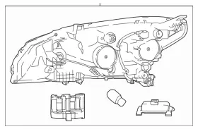 26010-5sa5c Nissan Genuine Headlamp Assembly