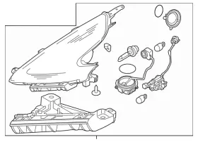 26010-6ga2a Nissan Genuine Headlamp Assembly
