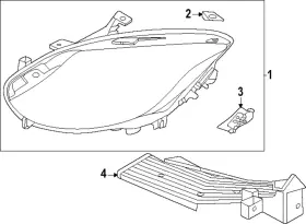 26010-6gr0a Nissan Genuine Headlamp Assembly