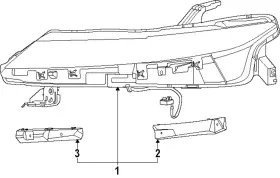 26010-7ba0b Nissan Genuine Headlight Assembly