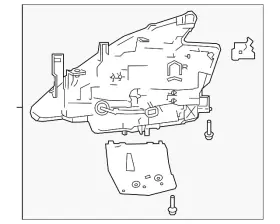 26010-9uf0e Nissan Genuine Headlamp Assembly