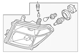 26010-zs00a Nissan Genuine Composite Headlamp