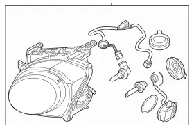 26060-3ym8a Nissan Genuine Headlamp Assembly 26060-3ym8a Nissan Genuine Headlamp Assembly