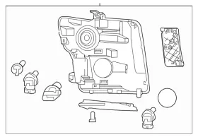 26060-9ft1b Nissan Genuine Headlamp Assembly 26060-9ft1b Nissan Genuine Headlamp Assembly