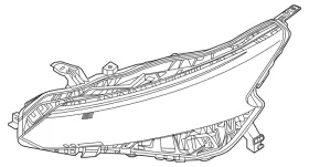 26060-9hf0d Nissan Genuine Lamp Assembly - Head Left-hand 26060-9hf0d Nissan Genuine Lamp Assembly - Head Left-hand