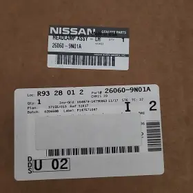 26060-9n01a Nissan 2009-2014 Maxima Drivers Left Headlight Assy New Factory Oem