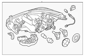 26060-9ue9b Nissan Genuine Headlamp Assembly 26060-9ue9b Nissan Genuine Headlamp Assembly