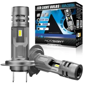 Novsight 791533531412 H7 Led Headlight Bulbs Conversion Kit High/lo Beam 20000lm Bright White