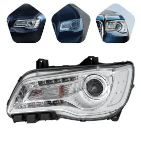 68214383ad Ocasami For 2015-2017 Chrysler 300 Headlight Halogen Chrome Housing Driver Left Side