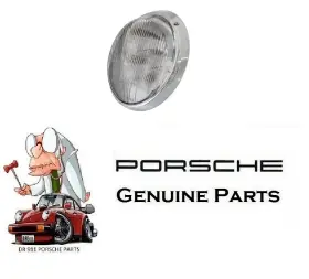 91163111300 Oem Porsche 911 European H4 Headlight Assembly 1965-1986 Chrome Ring Genuine 91163111300 Oem Porsche 911 European H4 Headlight Assembly 1965-1986 Chrome Ring Genuine