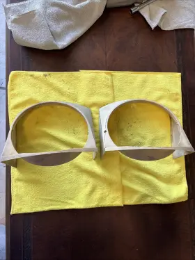 91475022510 Oem Porsche 914 Cream Headlight Cover Surround 750 225 And 226 Rare 91475022510 Oem Porsche 914 Cream Headlight Cover Surround 750 225 And 226 Rare