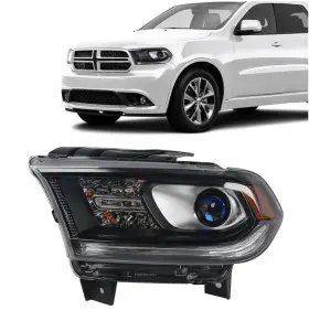 5-hd-jh-ddu15-oebk-l Oemassive 2014-2017 Dodge Durango Halogen Projector Black Headlight Driver Without Led Drl
