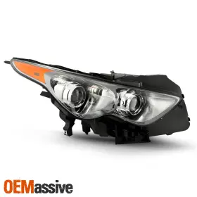 5-hd-jh-ifx3509-hid-bk-r Oemassive For 2009-2017 Fx35 Fx37 Fx50 Qx70 With Sport Pkg Without Afs Black Headlight Passenger