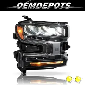 7572 Oemdepots For 2019-2021 Chevy Silverado 1500 Full Led Headlight Headlamp Passenger Side