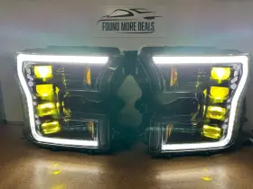Olme.16049.1 Olm New Infinite Series Ford F150 15-17 Bi Beam White Drl Led Headlights