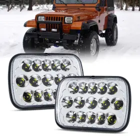 Ms-s5705-2-5x7-usa Opp Ulite 5x7 Led Headlights 80w Rectangle H6054 Hi/low Sealed Ms-s5705-2-5x7-usa Opp Ulite 5x7 Led Headlights 80w Rectangle H6054 Hi/low Sealed