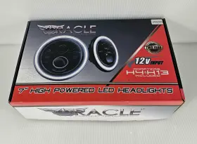 5769-003 Oracle Lighting 7 Inch Led Headlights For Jeep Red Halo Black Bezel 5769-003 Oracle Lighting 7 Inch Led Headlights For Jeep Red Halo Black Bezel