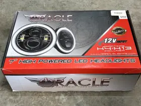 5769-335 Oracle Lighting Led 7 Inch High Powered Headlights Black Bezel 12v Input H4 H13