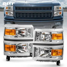 Gm2503410 Orion Motor Tech 719868670309 Omt For 2014-2015 Chevy Silverado 1500 Headlights Left Right 14 15 Headlamps Gm2503410 Orion Motor Tech 719868670309 Omt For 2014-2015 Chevy Silverado 1500 Headlights Left Right 14 15 Headlamps