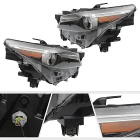20986800 Oukaning For 2016-2023 Mazda Cx-9 Adaptive Led Headlights Headlamps With Afs Left Right Pair