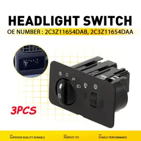 2c3z-1165-4dab Oxilam Headlight Switch For Ford F-450/550 Super Duty 2002 2003 2004 Rectangular Shape 2c3z-1165-4dab Oxilam Headlight Switch For Ford F-450/550 Super Duty 2002 2003 2004 Rectangular Shape