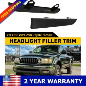 Xpd-ddt-59843 Oxilam 2x Front Bumper Headlight Filler Trim Lh Rh Side For 2001-2004 Toyota Tacoma Usa