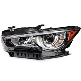 Pa129039p01 Parautostore Headlight Assembly For 2014-2022 Infiniti Q50 Left Side With Led Drl Black Housing Pa129039p01 Parautostore Headlight Assembly For 2014-2022 Infiniti Q50 Left Side With Led Drl Black Housing