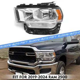 68360177ae Penghao Halogen Headlight Assembly For 2019-2024 Ram 2500 3500 Chrome Headlamp Driver Lh
