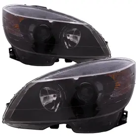 Mb00302-hlap Perde Headlights Set Halogen Black With Clear Lens Pair For 2008-2011 Mercedes C Cla Mb00302-hlap Perde Headlights Set Halogen Black With Clear Lens Pair For 2008-2011 Mercedes C Cla