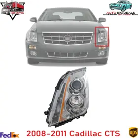12698710 Perfect Fit Front Driver Side Headlight With Bulb S For 2008-2015 Cadillac Cts 12698710 Perfect Fit Front Driver Side Headlight With Bulb S For 2008-2015 Cadillac Cts