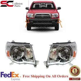 9612301 Perfect Fit New Front Headlights Assembly Left And Right Side For 2005-2011 Toyota Tacoma