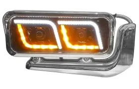 17247 Peterbilt Full Led Projection Headlight With Mounting Arm Passenger Side