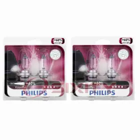 Sx-0059 Philips 2 Pc Low Beam Headlight Bulbs For Volkswagen Amarok Beetle Cn