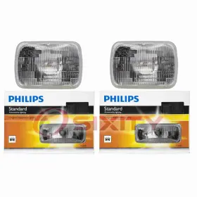 Sx-0971 Philips 2 Pc High Low Beam Headlight Bulbs For Mazda 626 B2000 B2200 B2600 Ib