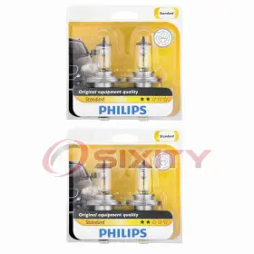 Sx-2070 Philips 2 Pc High Beam Headlight Bulbs For Toyota Avanza Hiace Hilux Tacoma Jg