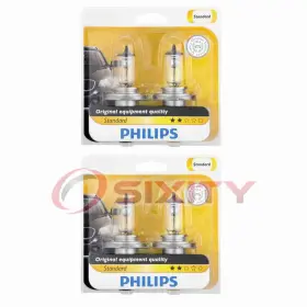 Sx-3876 Philips 2 Pc High Beam Headlight Bulbs For Nissan Aprio March Note Np300 My