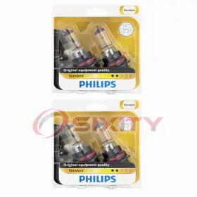 Sx-4301 Philips 2 Pc High Low Beam Headlight Bulbs For Volvo 240 244 245 740 760 780 Gq