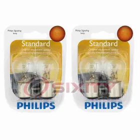 Sx-7438 Philips 2 Pc Tail Light Bulbs For Oldsmobile 88 98 Achieva Bravada Calais Xz