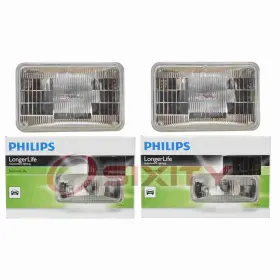 Sx-8459 Philips 2 Pc Low Beam Headlight Bulbs For Delorean Dmc 12 1981-1983 Ir