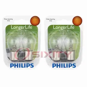 Sx-8599 Philips 2 Pc Tail Light Bulbs For Volkswagen Beetle Karmann Ghia 1958-1966 Rd