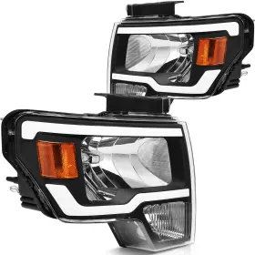 13127179 Pickoor Pair Headlights Assembly For 2009-2013 2014 Ford F-150 Lamps Replace Front Drl 13127179 Pickoor Pair Headlights Assembly For 2009-2013 2014 Ford F-150 Lamps Replace Front Drl