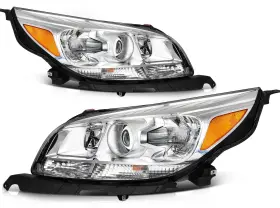13418460 Pickoor Pair Headlights Assembly For Chevrolet Malibu 2013-2015 Chrome Housing Projector 13418460 Pickoor Pair Headlights Assembly For Chevrolet Malibu 2013-2015 Chrome Housing Projector