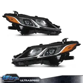 Ult25954 Pit66 Pair Projector Headlight Headlamps Assembly Fit For 2018-2022 Toyota Camry Le Se