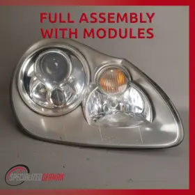 95563115851 Porsche 03-06 Cayenne 955 Right Passenger Side Headlight Lamp Xenon Oem