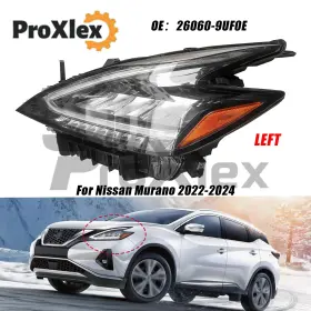 26060-9uf0e Proxlex 260609uf0e For Nissan Murano 2022-24 Front Left Driver Side Headlight Headlamp