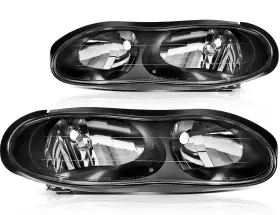 Pum10980201pt Pumpmart For 1998-2002 Chevy Camaro Z28 Headlights Assembly Pair Black Housing Headlamp Pum10980201pt Pumpmart For 1998-2002 Chevy Camaro Z28 Headlights Assembly Pair Black Housing Headlamp